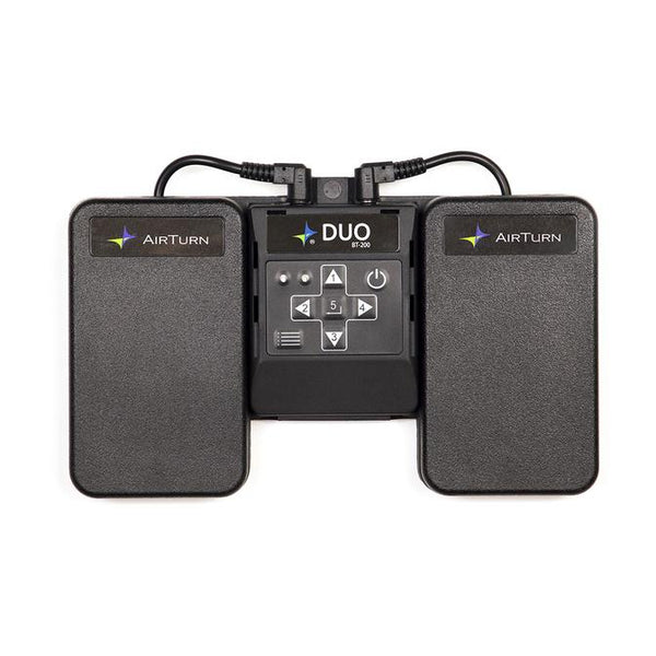 Air Turn Duo Dual Wireless Pedal Controller Removable Bluetooth Remote