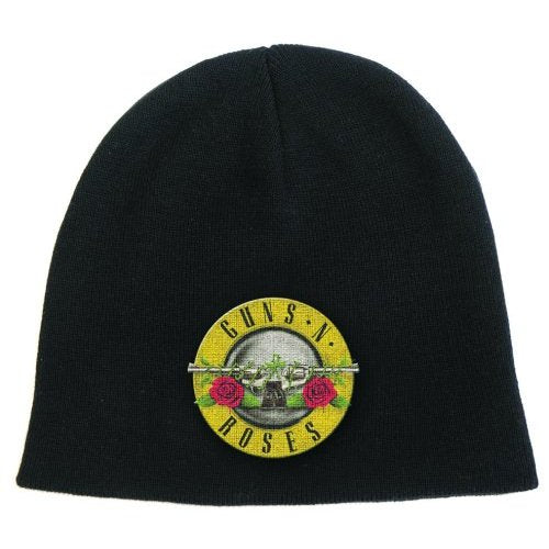 GUNS N' ROSES UNISEX BEANIE HAT: LOGO BULLET LOGO