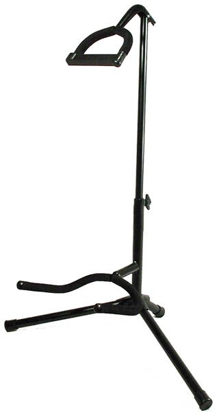 Profile Black Guitar Stand With Rubber Padded Neck Support