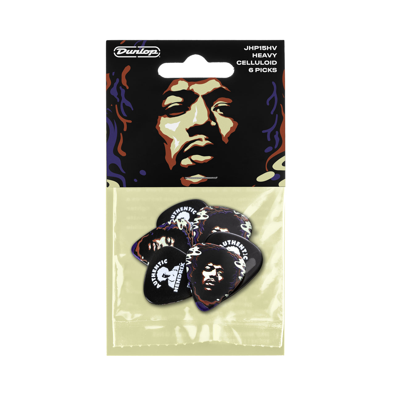 Dunlop Jimi Hendrix™ ’69 Psych Series Star Haze Guitar Pick (6 Pack)