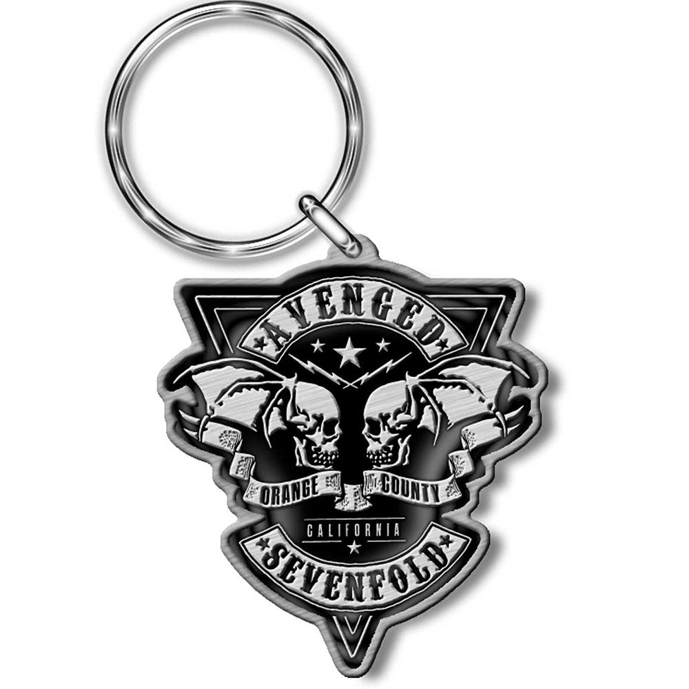 AVENGED SEVENFOLD KEYCHAIN: ORANGE COUNTY (DIE-CAST RELIEF)