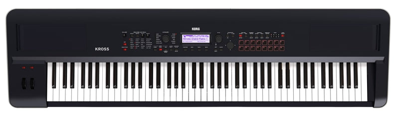 Korg Kross 88-key Synthesizer Workstation, Matte Black