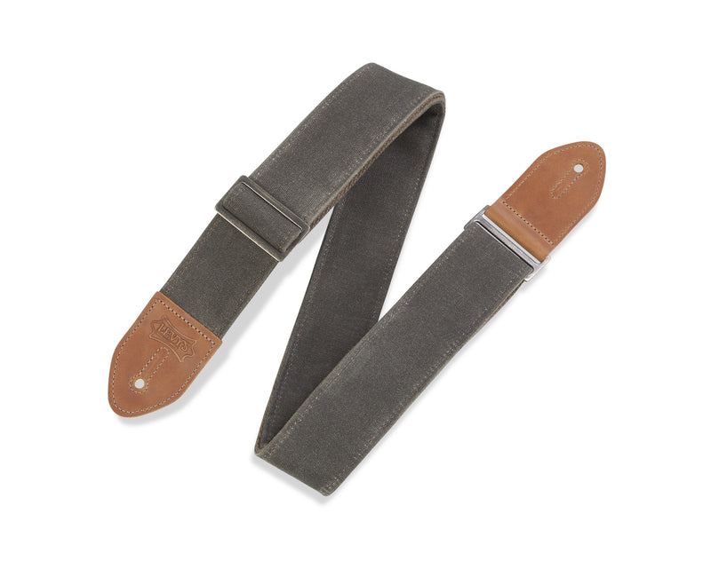 STRAP GUITAR LEVY’S 2" Traveler Waxed Canvas Guitar Strap with Cotton Backing