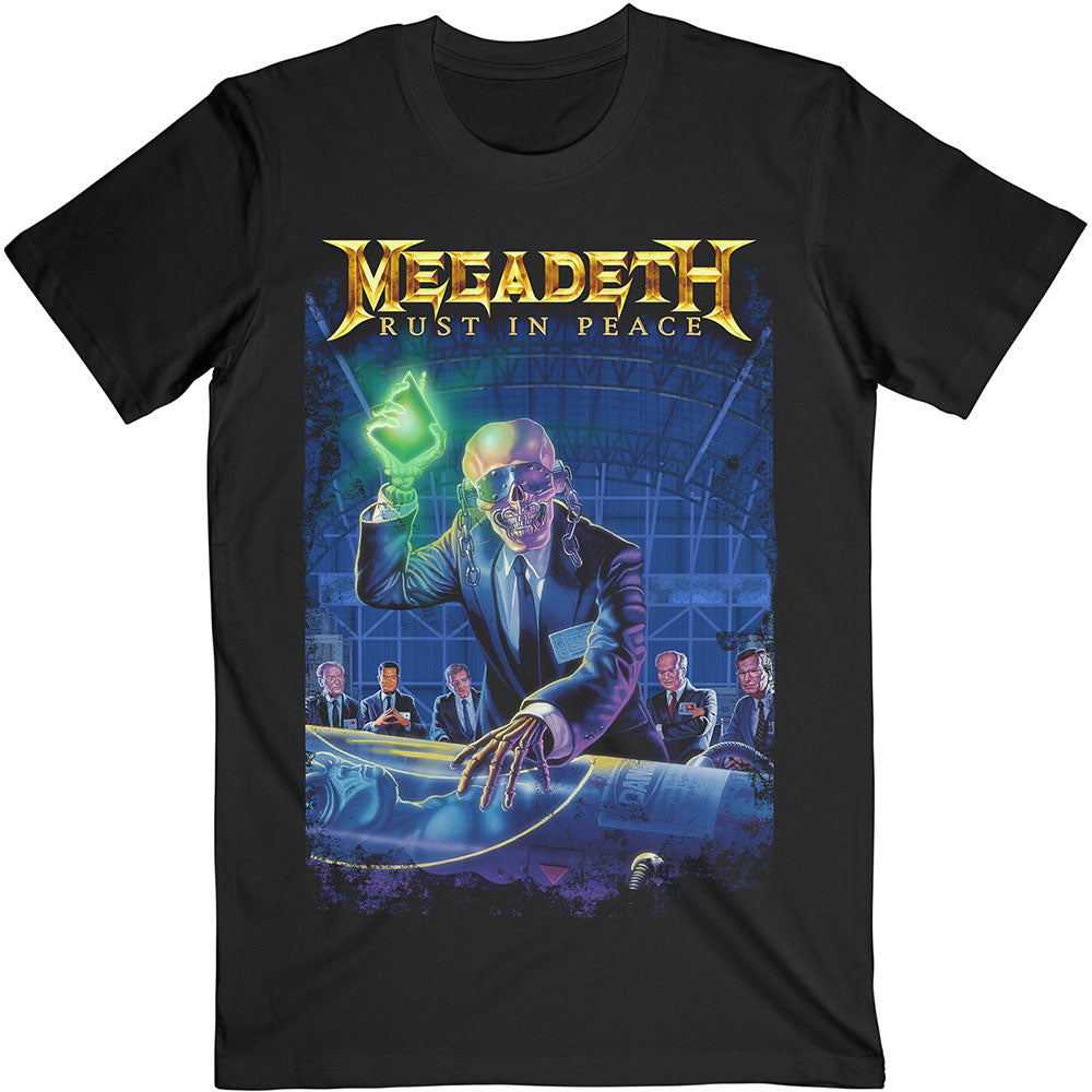 MEGADETH UNISEX TEE: RUST IN PEACE 30TH ANNIVERSARY (BACK PRINT)