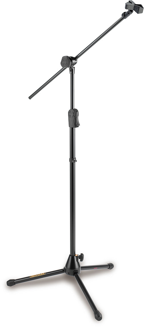 Hercules EZ Clutch Tripod Microphone Stand w/2 In 1 Hideaway Boom