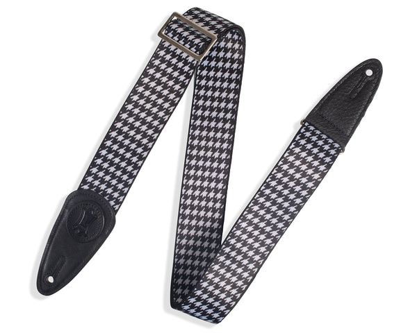 LEVY'S PRINT SERIES Houndstooth Icon Guitar Strap – MSSHN8-BLK