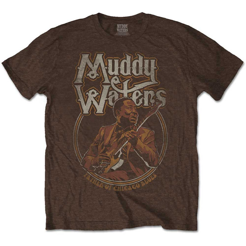 MUDDY WATERS UNISEX TEE: FATHER OF CHICAGO BLUES