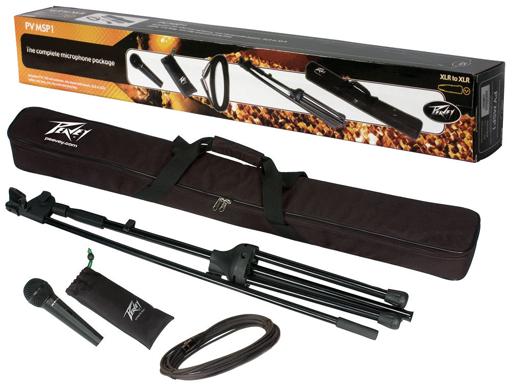 Peavey MSP1 XLR Dynamic Cardioid Microphone w/ Accessories