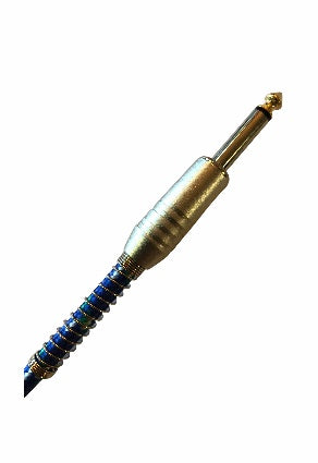 Stagg 20ft Instrument Cable - Blue Tweed Wrap