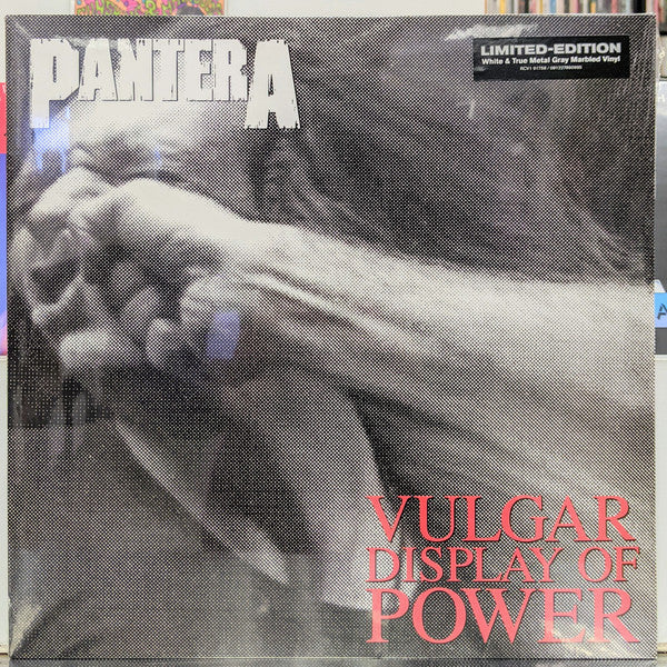 VINYL PANTERA Vulgar Display Of Power (marbled white and true metal gray)