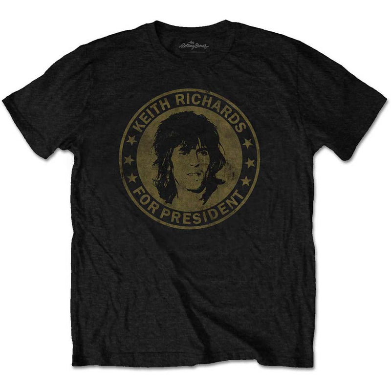 THE ROLLING STONES UNISEX TEE: KEITH FOR PRESIDENT