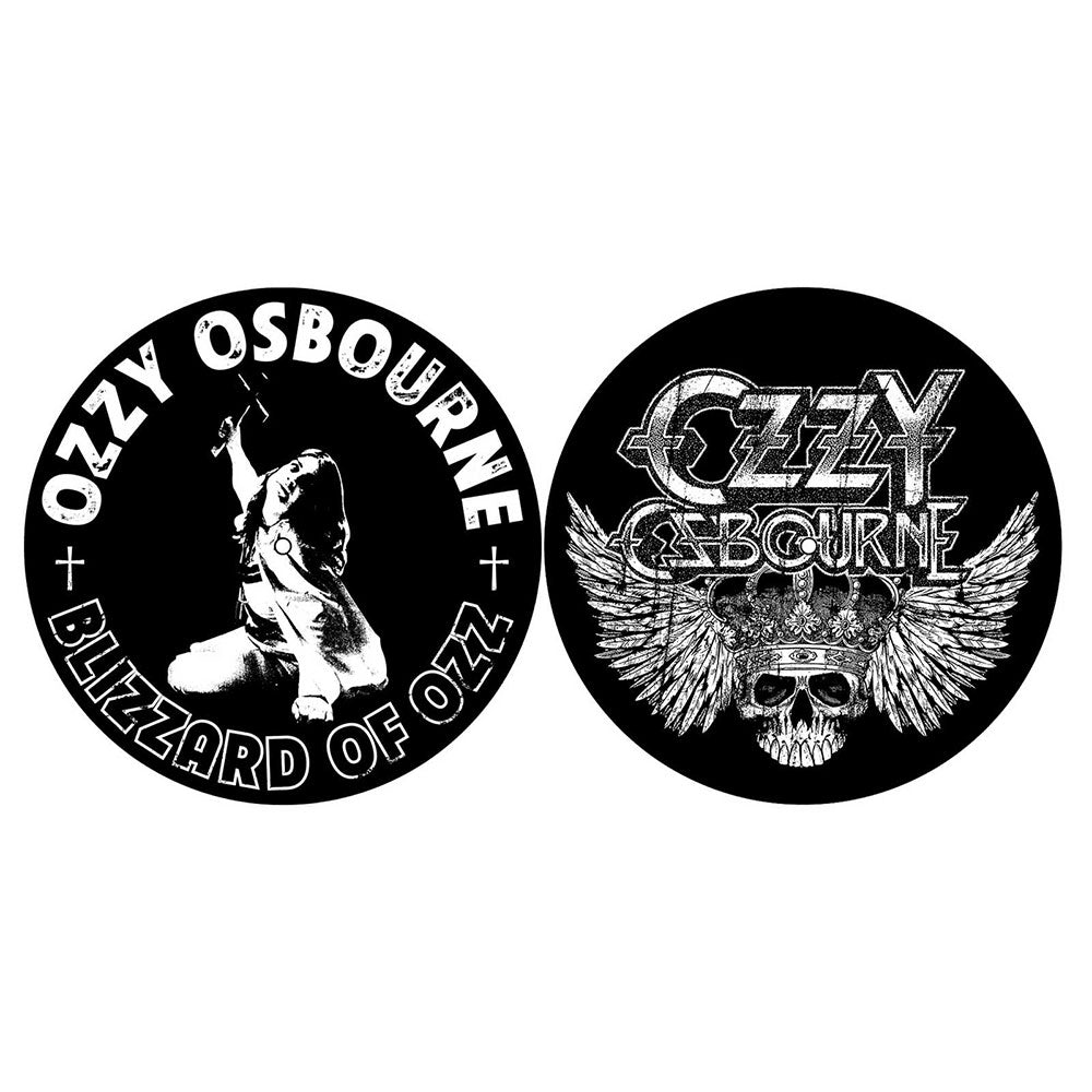 OZZY OSBOURNE TURNTABLE SLIPMAT SET: BLIZZARD OF OZZ/CREST (RETAIL PACK)