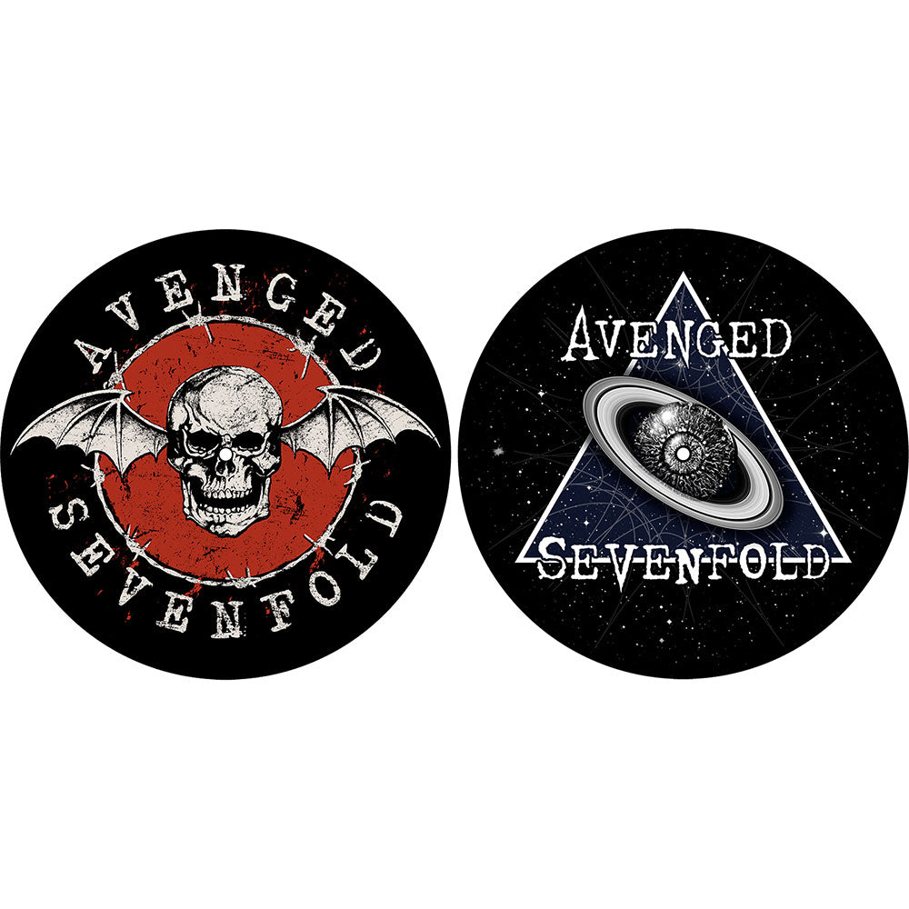 AVENGED SEVENFOLD TURNTABLE SLIPMAT SET: SKULL / SPACE (RETAIL PACK)