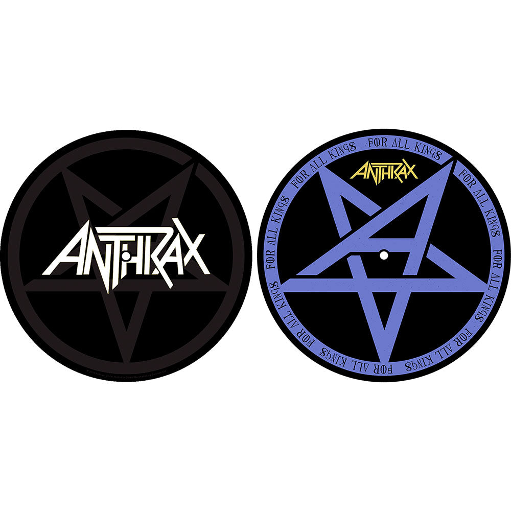 ANTHRAX TURNTABLE SLIPMAT SET: PENTATHRAX / FOR ALL KINGS (RETAIL PACK)