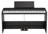 Korg 88 Key Hammer Action Stage Piano With Stand / Pedal Included, Black (B2SPBK)