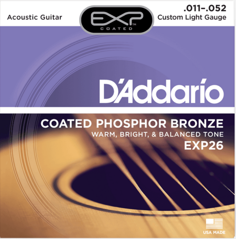 D’Addario Acoustic Guitar Strings EXP Phosphor Bronze Series