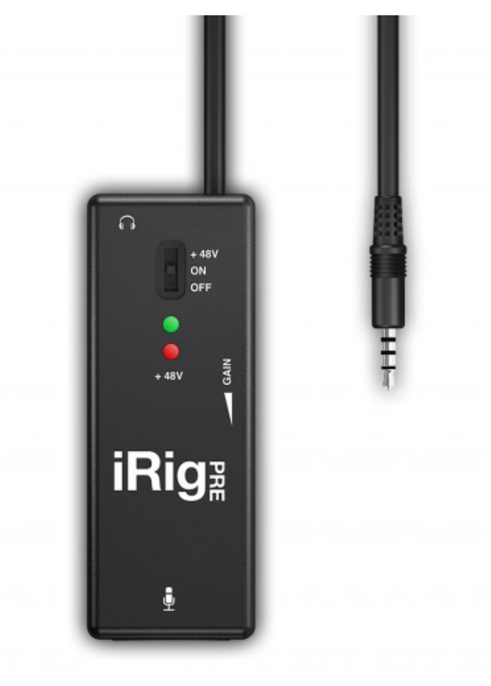 iRig Pre XLR microphone interface for iOS and Android