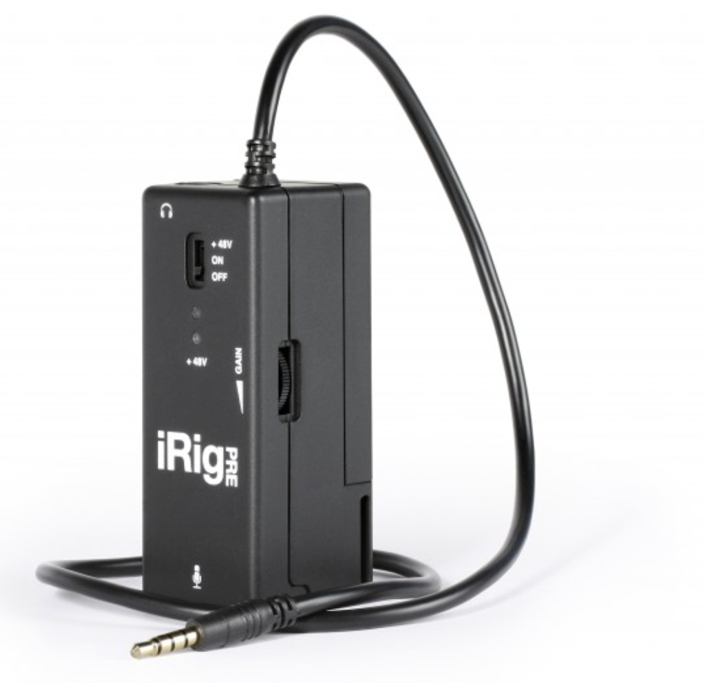 iRig Pre XLR microphone interface for iOS and Android