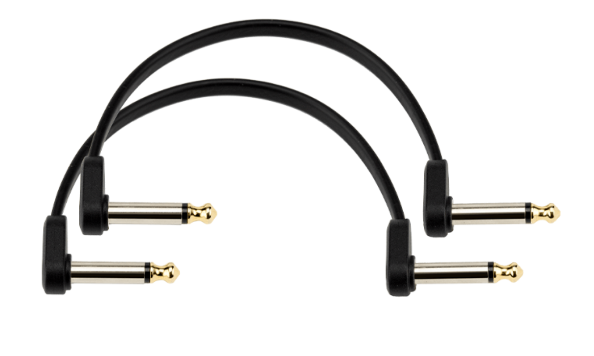 D'Addario Flat Patch Cables Offset Right-Angle, 6 inches