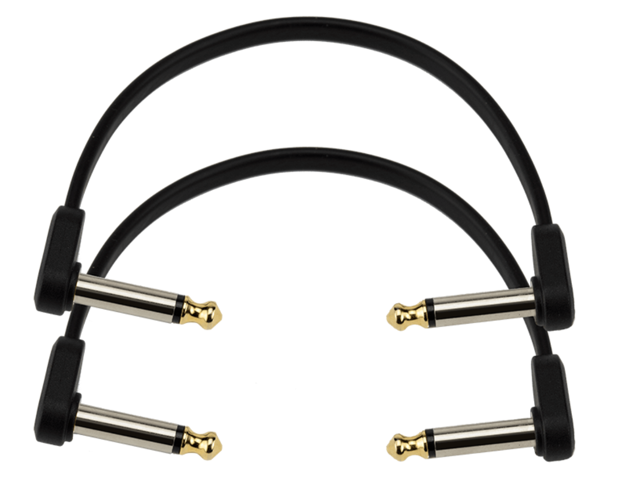 D'Addario Flat Patch Cables Matching Right-Angle, 6 inches