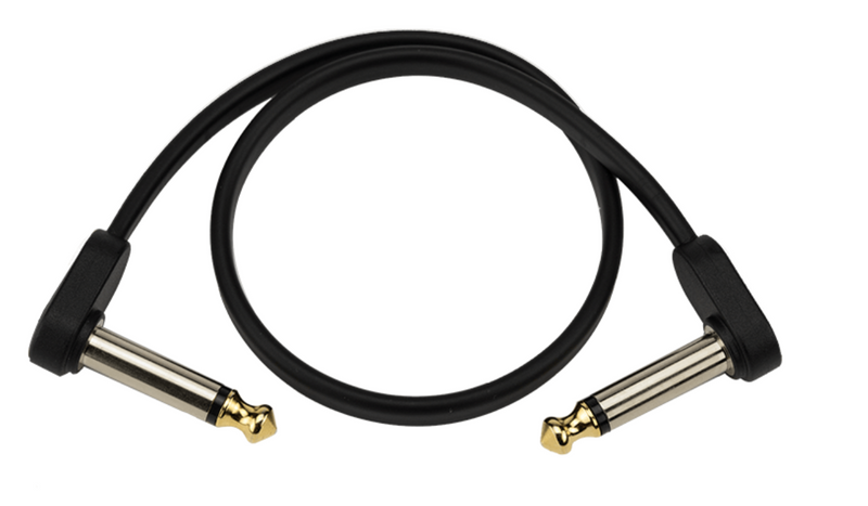 D'Addario Flat Patch Cables Matching Right-Angle, 1ft