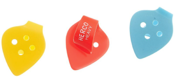 Herco Flat Thumbpicks, Heavy, 3/Player's Pack