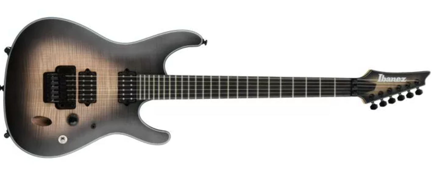 Used Ibanez S Series Iron Label SIX6DFM - Dark Space Burst