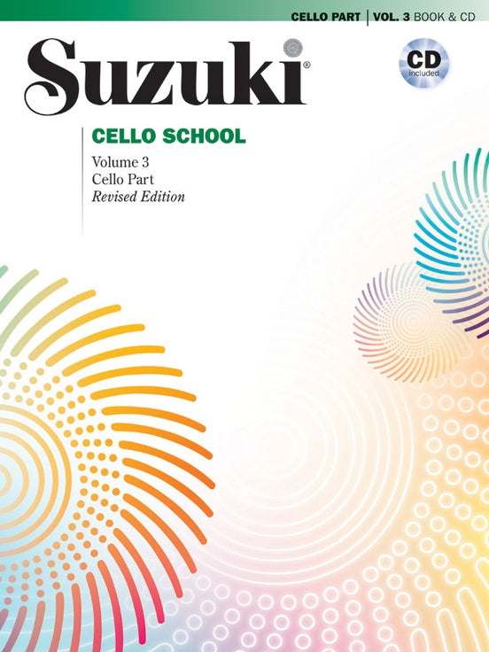 Suzuki Cello School - Volume 3 with CD - International Edition