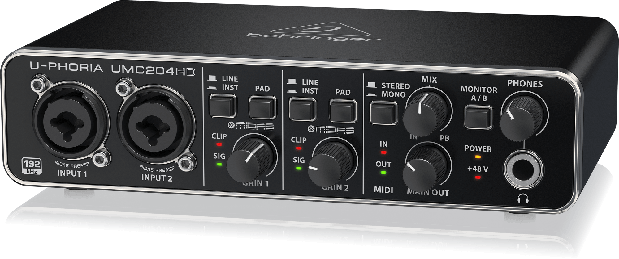 Behringer U-Phoria UMC204HD Audio Interface