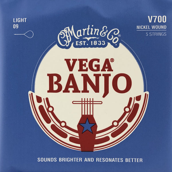 Martin & Co. Vega Nickel Wound 5-String Banjo Strings