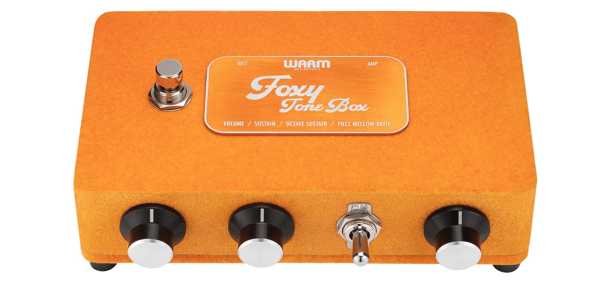 Warm Audio Foxy Tone Box Pedal For Fuzz Distortion + 9V Adapter