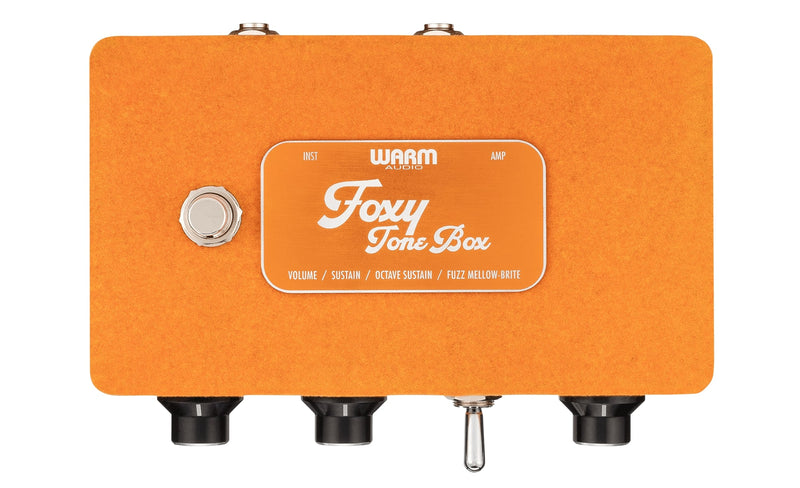 Warm Audio Foxy Tone Box Pedal For Fuzz Distortion + 9V Adapter