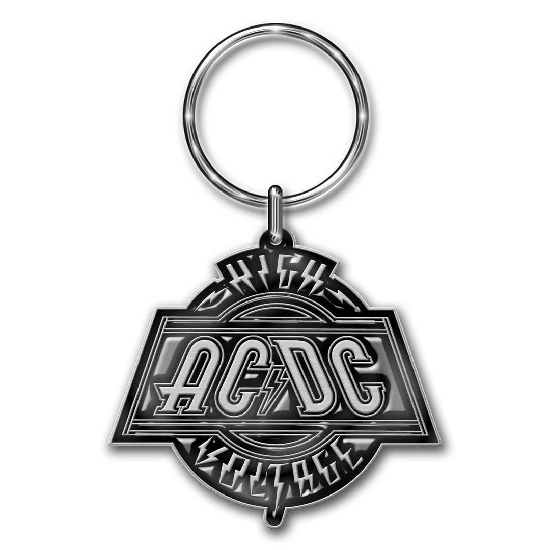 AC/DC KEYCHAIN: HIGH VOLTAGE (DIE - CAST RELIEF) by Rock Off Trade