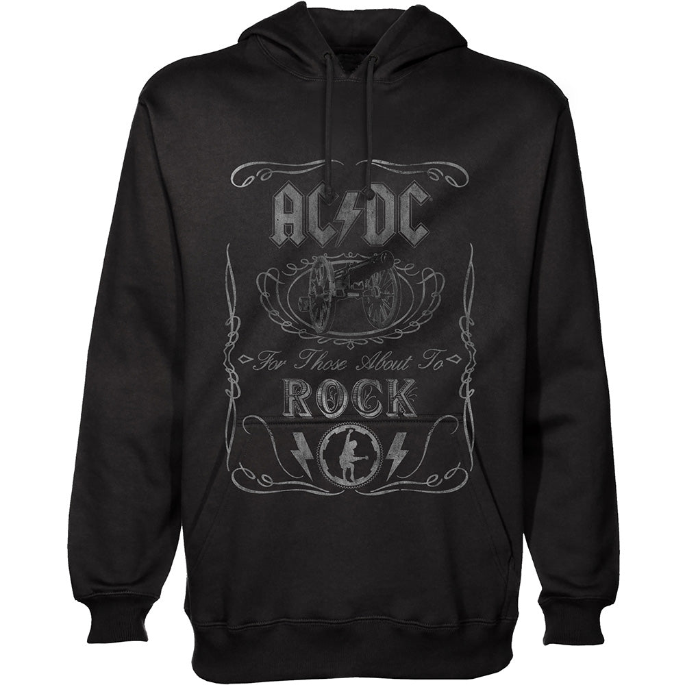AC/DC UNISEX PULLOVER HOODIE: CANNON SWIG by Rock Off Trade