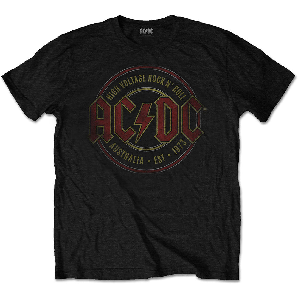 AC/DC UNISEX TEE: EST. 1973 by Rock Off Trade