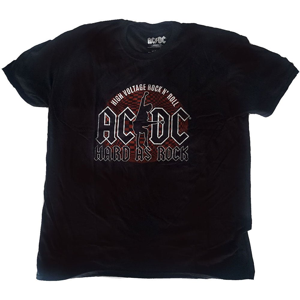 AC/DC UNISEX TEE: HARD AS ROCK by Rock Off Trade