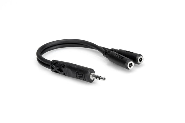 Y Cable, 3.5 mm TRS to Dual 3.5 mm TRSF