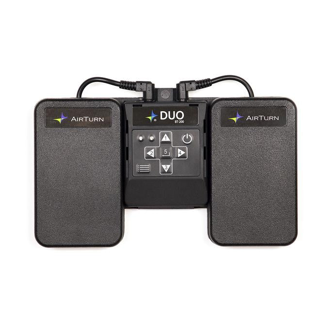 Air Turn Duo Dual Wireless Pedal Controller Removable Bluetooth Remote by Coast Music
