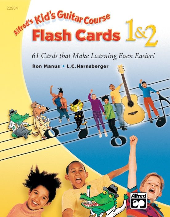 Alfred's Kid's Guitar Course Flash Cards 1 & 2 by Alfred Publishing