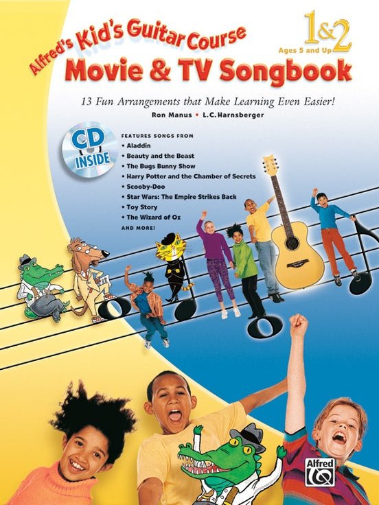 Alfred's Kid's Guitar Course Movie & TV Songbook 1 & 2 by Alfred Publishing