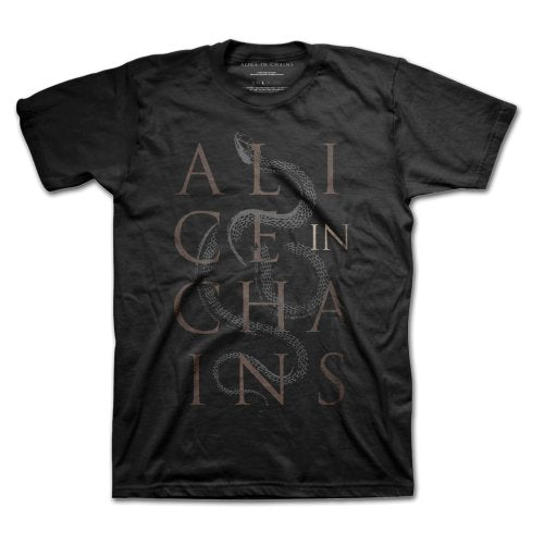 ALICE IN CHAINS UNISEX TEE: SNAKES by Rock Off Trade