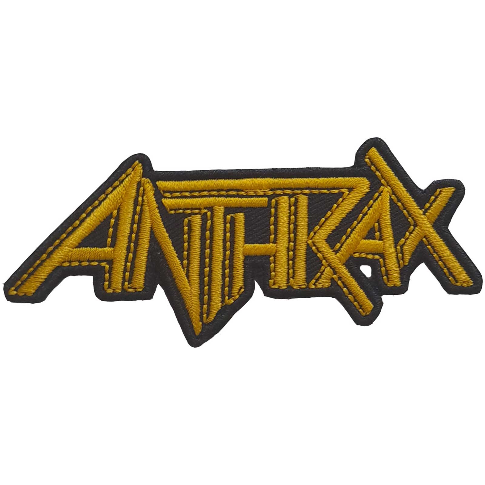 ANTHRAX STANDARD PATCH: YELLOW LOGO by Rock Off Trade