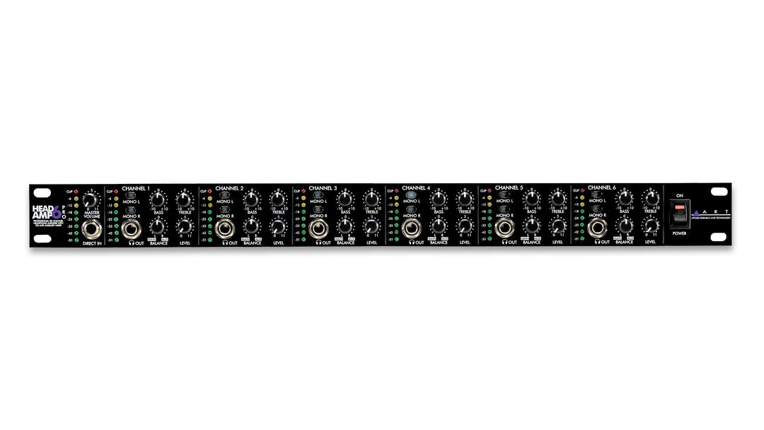 ART Pro Audio 6 Channel Pro Headphone Amp by Yorkville