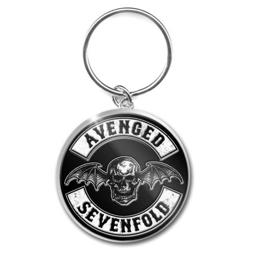 AVENGED SEVENFOLD KEYCHAIN: DEATH BAT CREST (ENAMEL IN - FILL) by Rock Off Trade