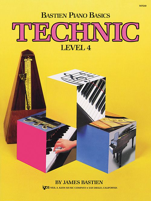 Bastien Piano Basics Technic - Level 4 by Kjos