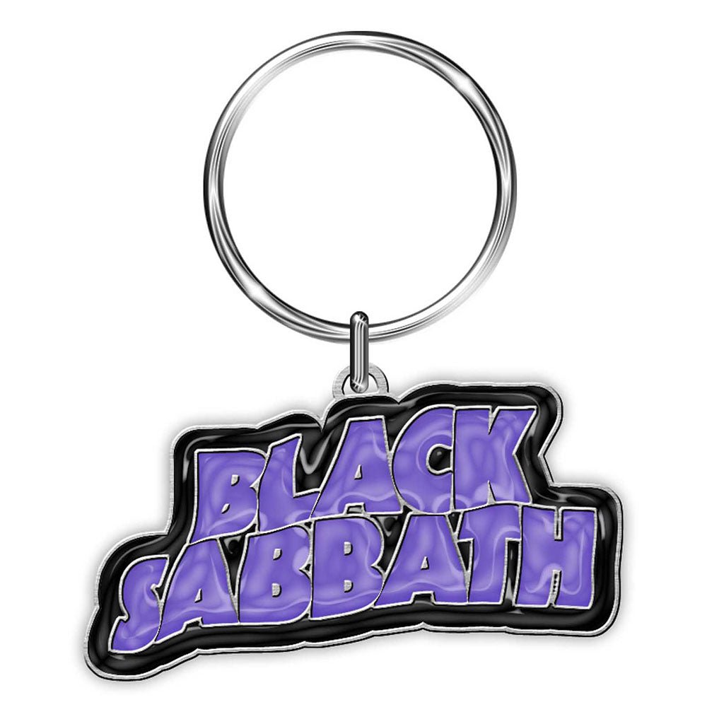 BLACK SABBATH KEYCHAIN: LOGO (ENAMEL IN - FILL) by Rock Off Trade