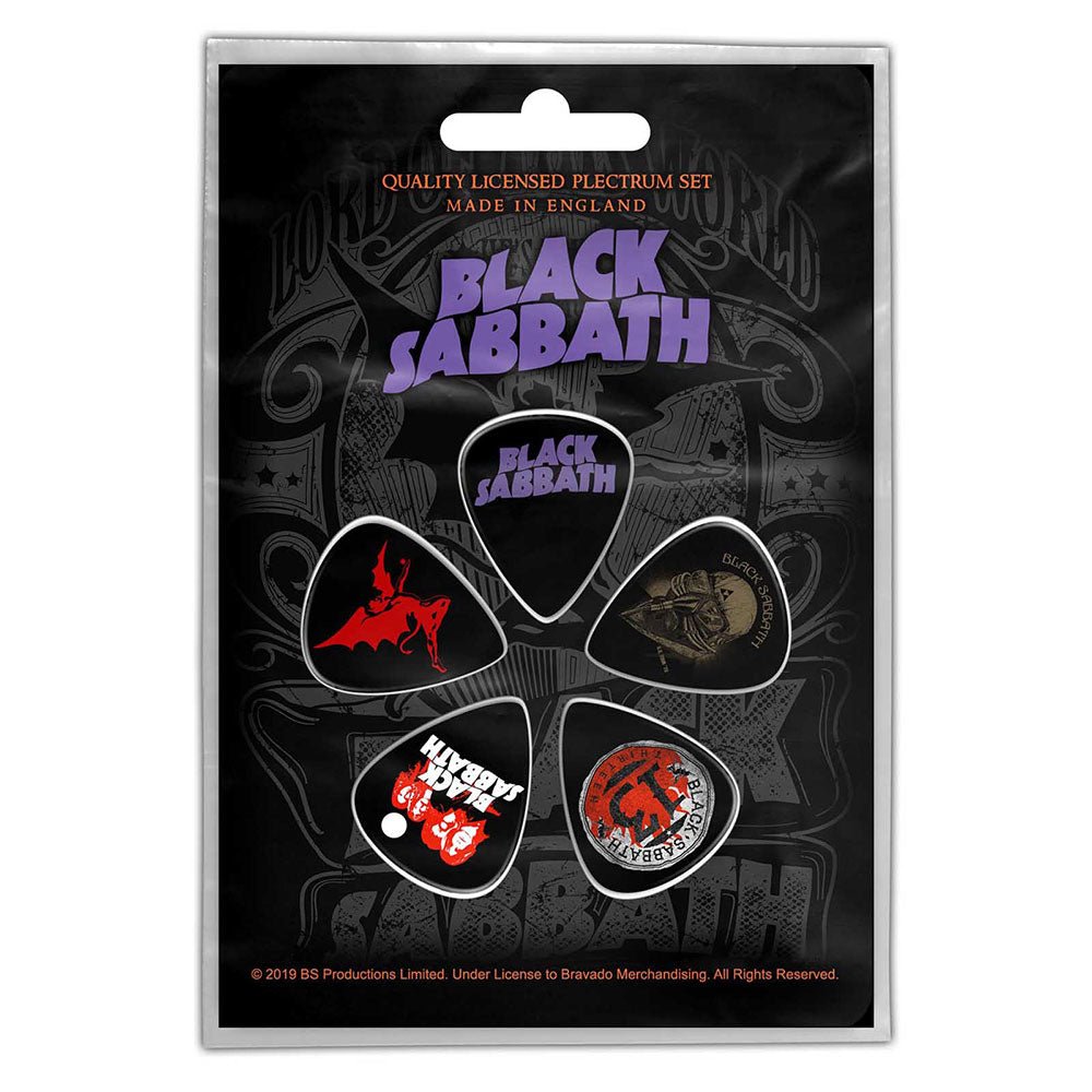 BLACK SABBATH PLECTRUM PACK: PURPLE LOGO by Rock Off Trade
