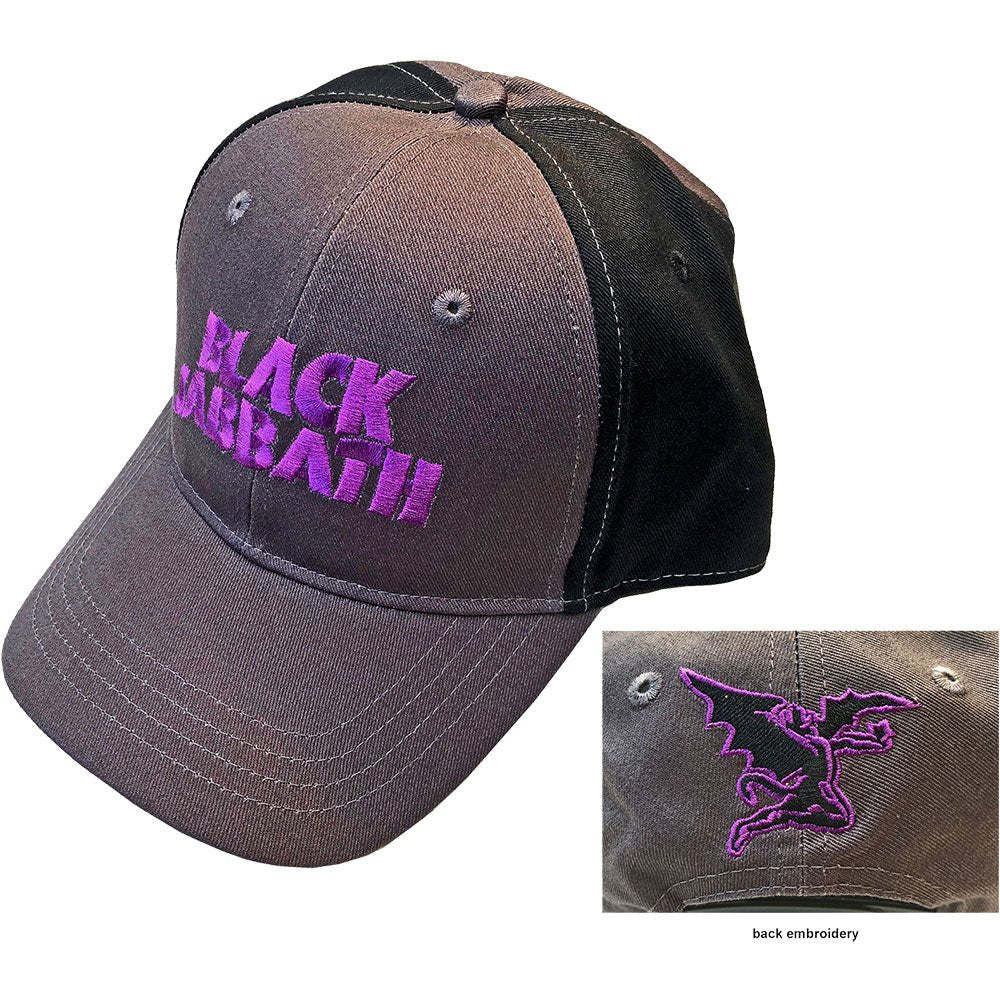 BLACK SABBATH UNISEX BASEBALL CAP: WAVY LOGO (2 - TONE) by Rock Off Trade