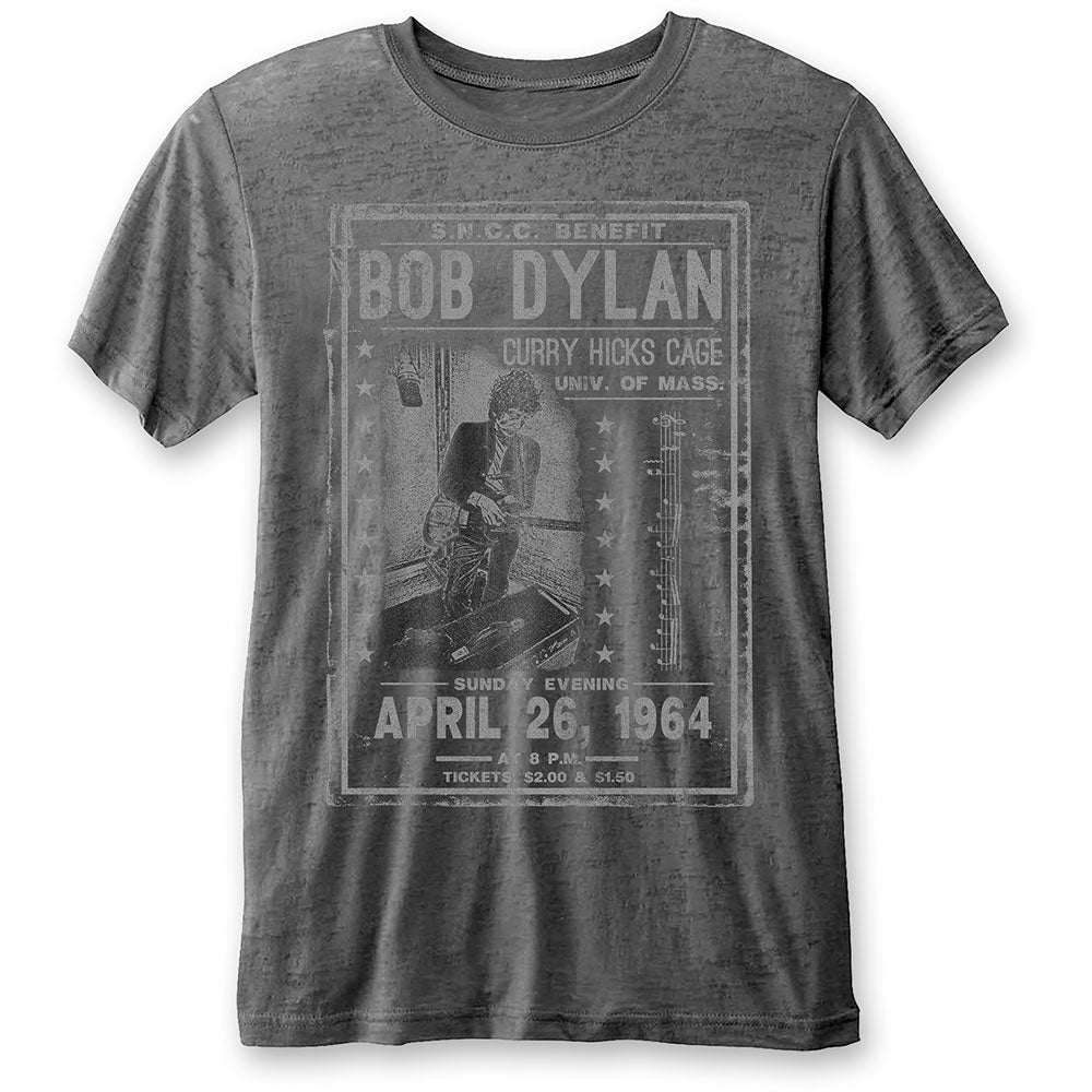 BOB DYLAN UNISEX TEE: CURRY HICKS CAGE (BURN OUT) by Rock Off Trade
