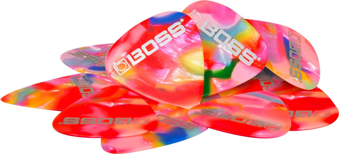 Boss Celluloid Guitar Picks - Mosiac 12 Pack by Roland Canada